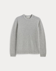 The Fisherman Crew in Wool Cashmere | Light Heather Grey