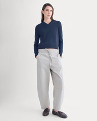 The Easy Barrel Pant | Canvas Tan / Navy