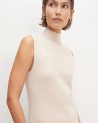The Cozy-Stretch Sleeveless Midi Dress | Whisper Pink