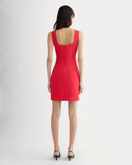 The Dream Square-Neck Dress | Classic Red