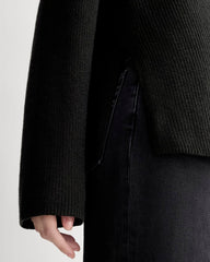 The Slouchy V-Neck in Everyday Cotton | Black