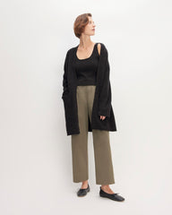 The Cozy-Stretch Long Cardigan | Charcoal