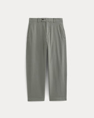 Cropped Slub Trouser | Agave Green