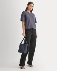 Ponte Oversized Tee | Graphite