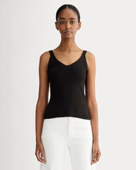 The Fine Knit Cami | Black