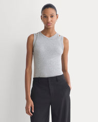 Tissue Layered Tank | Heathered Grey