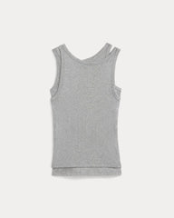 Tissue Layered Tank | Heathered Grey