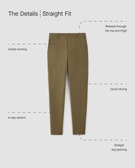 The Straight Fit Performance Chino | Uniform | Beech | Straight