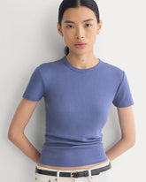 Tissue Short-Sleeve Crew | Blue Dusk