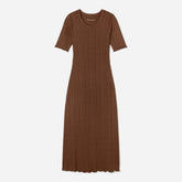 The Open Back Rib Dress | Espresso