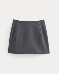 Ponte Mini Skirt | Graphite