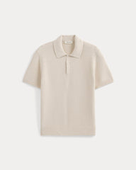 Seed Stitch Polo | Birch