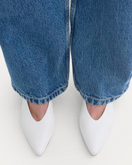 Pointed-Toe Slingback Heel | Snow