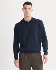Ultrasoft Polo Sweater | Navy