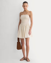 Gauze Smocked Mini Dress | Birch