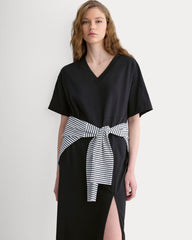 Weekend Tee Midi Dress | Black