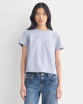 The Box-Cut Tee in Essential Cotton | Aleutian | Pocket