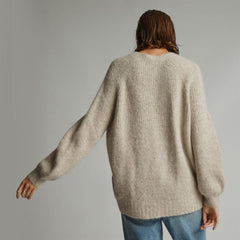 The SuperFuzz Alpaca Oversized Crew | Light Oat