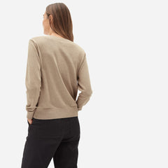 The Organic Cotton Crewneck Sweater | Tan