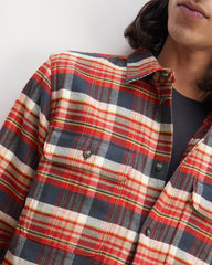 The Heavyweight Overshirt | Uniform | True Navy / Haute Red / Honey