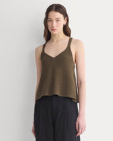 Racerback V-Neck Sweater | Beech