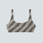 The Square-Neck Bikini Top | Black / Canvas