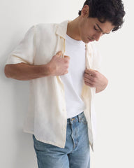 Linen Resort Shirt | Bone