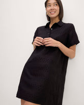 The Linen Eyelet Shirtdress | Black Eyelet