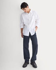 Lightweight Oversized Oxford | White