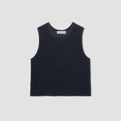The Crochet Knit Cami | Navy