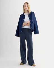 Lightweight Terry Pintuck Sweatpant | Navy