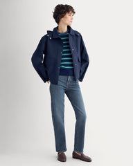 Re:Cycled Nylon Barrel Jacket | Deep Navy