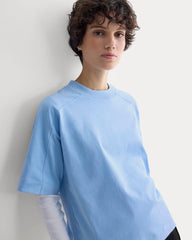 Oversized Seamed Tee | Open Air Blue