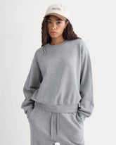 Lightweight Terry Blouson Crew | Vintage Heather Grey