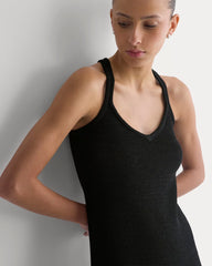 Sweater Racerback Midi Dress | Black