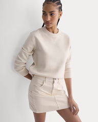 Denim Utility Mini Skirt | Calico Ecru