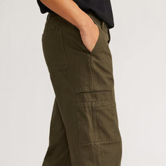 The Organic Cotton Herringbone Refined Cargo | Beech