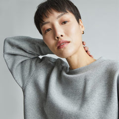 The ReTrack Oversized Crew | Heather Grey