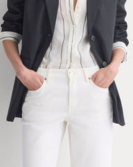 Low-Rise Straight Jean | Ecru