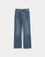 High-Rise Kick Flare Jean | Washed Indigo