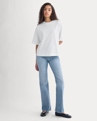 Oversized Seamed Tee | White
