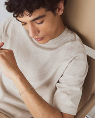 Archive Relaxed-Fit Cotton Crew | Heathered Oatmeal