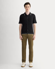 The No-Sweat Button-Down Polo | Black