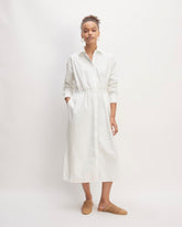 The Supima® Cotton Midi Shirt Dress | White