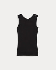 Tissue Layered Tank | Black