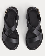 The City Strap Sandal | Black