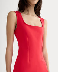 The Dream Square-Neck Dress | Classic Red