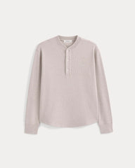 Vintage Rib Henley | Heathered Oatmeal