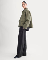 Cropped Denim Jacket | Garment-Dyed Kalamata
