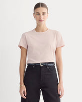 The Box-Cut Tee in Essential Cotton | Soft Rose | No Pocket